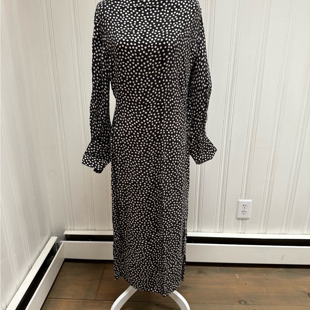 Women’s COS  Cowl Neck Long Sleeve Dress Size 12 - Picture 4 of 7